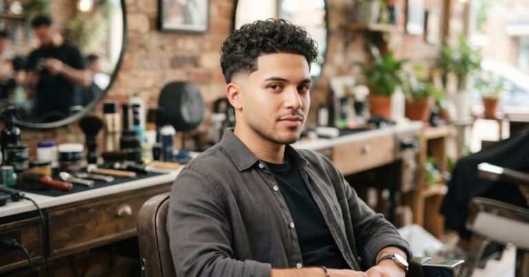 Low Taper Fade Curly Hair